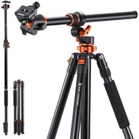 K&F Concept T254A7 Aluminium Stativ 230 cm mit verstellbarem Arm 