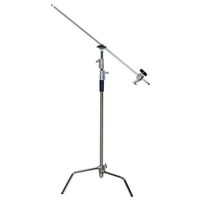 Kaiser Galgenstativ C-Stand 330, Einstellhöhe: ca. 145 – 328 cm, Auslegearm ca. 102 cm, Dreibeinbasis abnehmbar und zusammenlegbar 