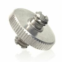 Kaiser Gewindeadapter 1/4 Zoll / 1/4 Zoll mit Kontermutter 