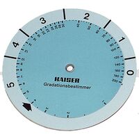 Kaiser Gradationsbestimmer (Rechenscheibe) 