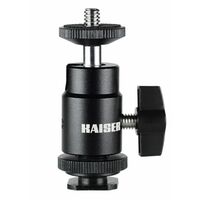 Kaiser Kugelgelenk HS, mit Aufsteckfuß und Stativgewinde 1/4 Zoll 