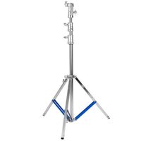 Kaiser Leuchtenstativ LS-300-HD Einstellhöhe ca. 137 bis 320 cm silbern ein Bein nivellierbar 