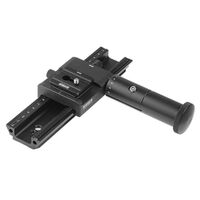 Kaiser Makro-Einstellschlitten mit Schnellkupplung (Arca-Swiss-kompatibel) und Feinjustage-Griff 