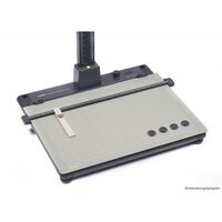 Kaiser Metallplatte mit vier Rundmagneten und verstellbarem Anschlag für Copylizer und Leuchtgrundplatten exe.cutive 