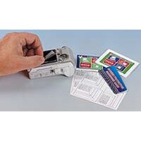 Kaiser Monitor/Display-Schutzfolie 3 Stück je 10 x 8 cm mit Formatkennzeichnungen. Inkl. Feucht- und Trockenreinigungstuch 