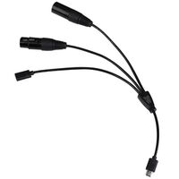 Nanlite  DMX-Splitterkabel CB-DMX-USBC-1/3, für PavoBulb 10C und PavoTube T8-7X 