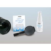 Kaiser Reinigungsset, bestehend aus Optikreinigungspapier, Luftpinsel, Optik-Reinigungsflüssigkeit 