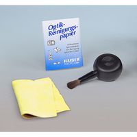 Kaiser Reinigungsset, bestehend aus Optikreinigungspapier, Luftpinsel, Optik-Putzleder 