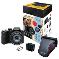 Kodak AZ426 Kit + Tasche +2. Akkus + 32GB SD Karte  schwarz Special Edition 