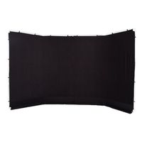 Lastolite Panorama Hintergrund Überzug 4m  schwarz