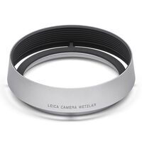 Leica Gegenlichtblende für Leica Q  silber eloxiert