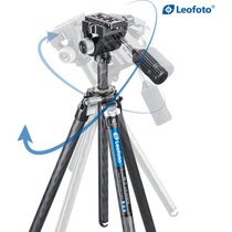 Leofoto Carbon-Dreibeinstativ LO-223CS Mr. O + 2-Wege-Neiger SW-02 
