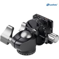 Leofoto Stativ-Kugelkopf LH-25R, Panoramateller + Schnellwechselplatte NP-50 