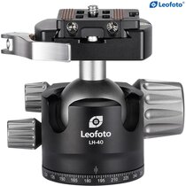 Leofoto Stativ-Kugelkopf LH-40LR + Schnellwechselplatte NP-50 
