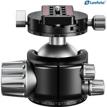 Leofoto Stativ-Kugelkopf LH-55R, Dual-Panoramafunktion + Schnellwechselplatte NP-60 