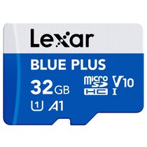 Lexar microSDHC Blue Plus UHS-I V10 Read 100MB/s mit SD Adapter  32 GB