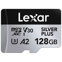 Lexar microSDXC Silver Plus UHS-1 V30 R205/W100MB/s  128 GB