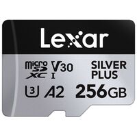 Lexar microSDXC Silver Plus UHS-1 V30 R205/W100MB/s  256 GB