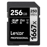 Lexar SDXC Professional Type Silver - 1667x 250MB/s V60 II  256 GB