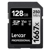 Lexar SDXC Professional Type Silver - 1667x 250MB/s V60 II  128 GB