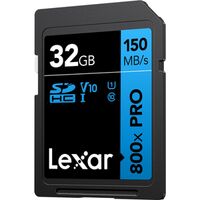 Lexar SDHC PRO Blue Series - 800x 150MB/s UHS-1 V10  32 GB