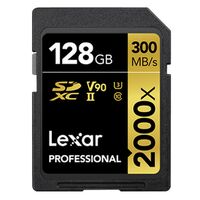 Lexar SDXC Professional Type Gold - 2000x 300MB/s V90 II  128 GB
