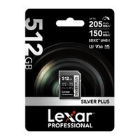 Lexar Silver Plus SDXC UHS-I U3 V30 R205/W150MB/s  512GB