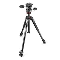 Manfrotto 190X Alu Stativ QPL mit 3-Wege-Neiger, 3 Segmente 