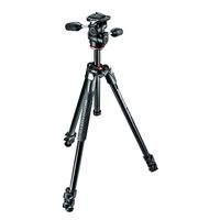 Manfrotto 290 XTRA Kit, Alu mit 3 Segmenten, 3-Wege-Neiger 