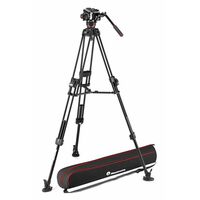 Manfrotto 504X & Alu Fast Twin Tripod 