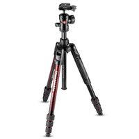 Manfrotto Befree Advanced Alu Reisestativ Kit Twist  rot