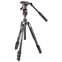 Manfrotto Befree Live Alu Kit mit Fluid-Videokopf  Klemmverschluss