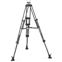 Manfrotto Carbon Doppelrohr-Stativ mit 100/75mm Halbschale & Mittelspinne 