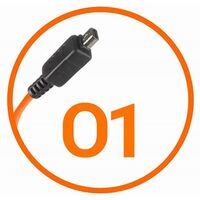 Miops Kamera Verbindungskabel  Olympus O1 orange