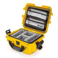 Nanuk Case 905 mit Deckel org. - mit Trennwand - Pro Photo Kit  gelb