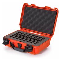 Nanuk Case 909 mit Schaumstoffeinlage für 8 Messer  orange