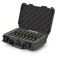 Nanuk Case 909 mit Schaumstoffeinlage für 8 Messer  olivgrün