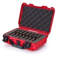 Nanuk Case 909 mit Schaumstoffeinlage für 8 Messer  rot