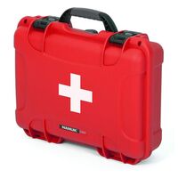 Nanuk Case 910 leer – mit Erste-Hilfe-Logo – Rot 