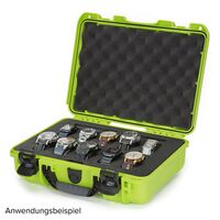 Nanuk Case 910 mit Schaumstoffeinlage für 10 Uhren  limone