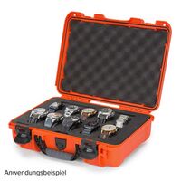 Nanuk Case 910 mit Schaumstoffeinlage für 10 Uhren  orange