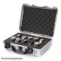 Nanuk Case 910 mit Schaumstoffeinlage für 10 Uhren  silber