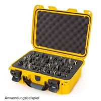 Nanuk Case 915 Koffer mit Schaumstoffeinlage für 40 Messer  gelb