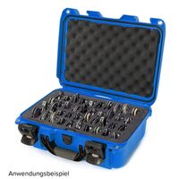Nanuk Case 915 Koffer mit Schaumstoffeinlage für 40 Messer  blau