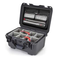 Nanuk Case 918 mit Deckel org. - mit Trennwand - Pro Photo Kit  antrazit