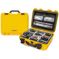 Nanuk Case 920 mit Deckel org. - mit Trennwand - Pro Photo Kit  gelb