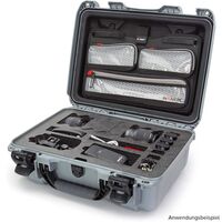 Nanuk Case 925 mit Deckel org. - mit/ohne für 1 DSLR-Gehäuse  silber