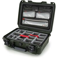 Nanuk Case 925 mit Deckel, org./Teiler – Pro Photo Kit  olivgrün