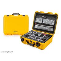 Nanuk Case 930 mit Deckel, org./Teiler – Pro Photo Kit  gelb