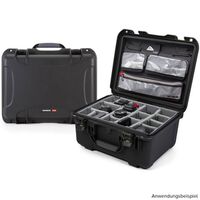 Nanuk Case 933 mit Deckel, org./Teiler – Pro Photo Kit  schwarz